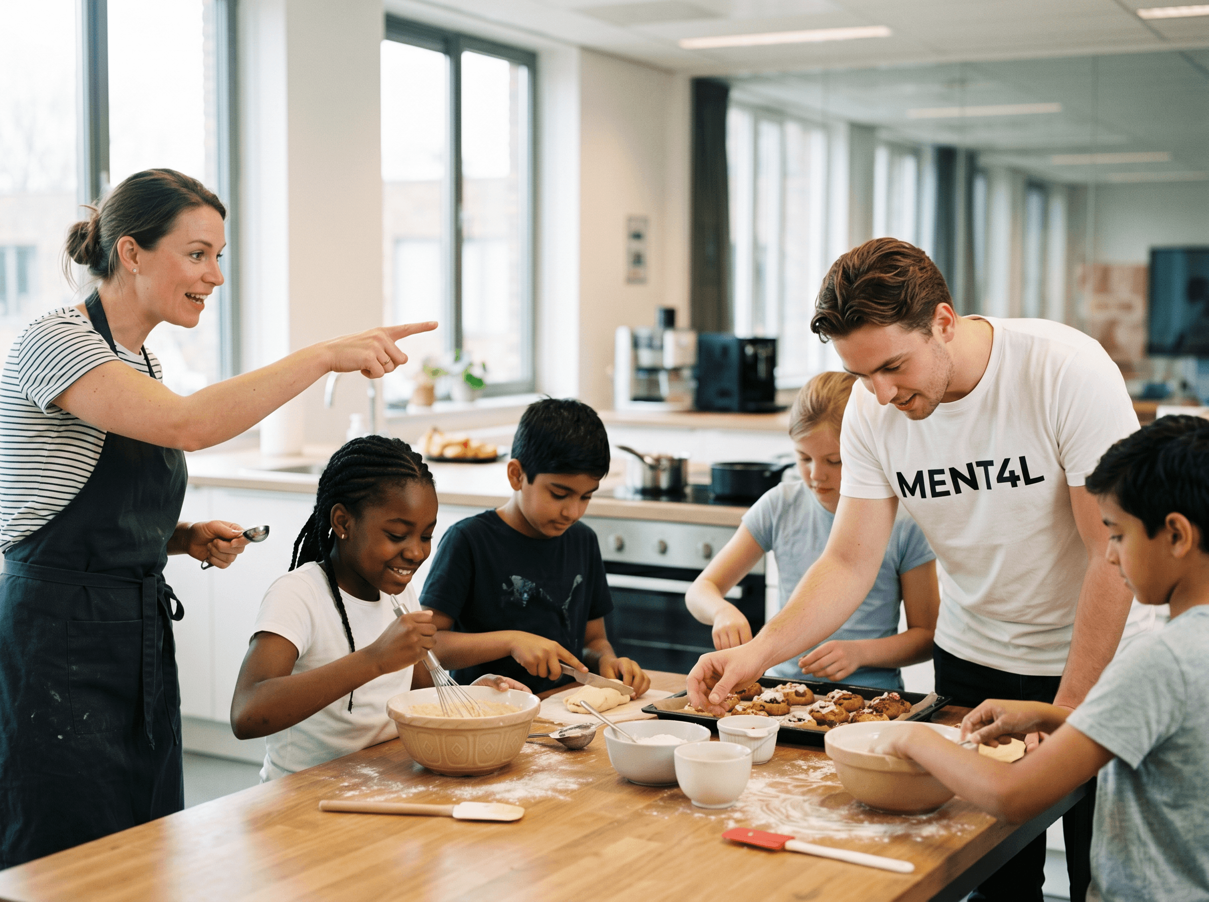 Kinderen tijdens Wereldkeuken