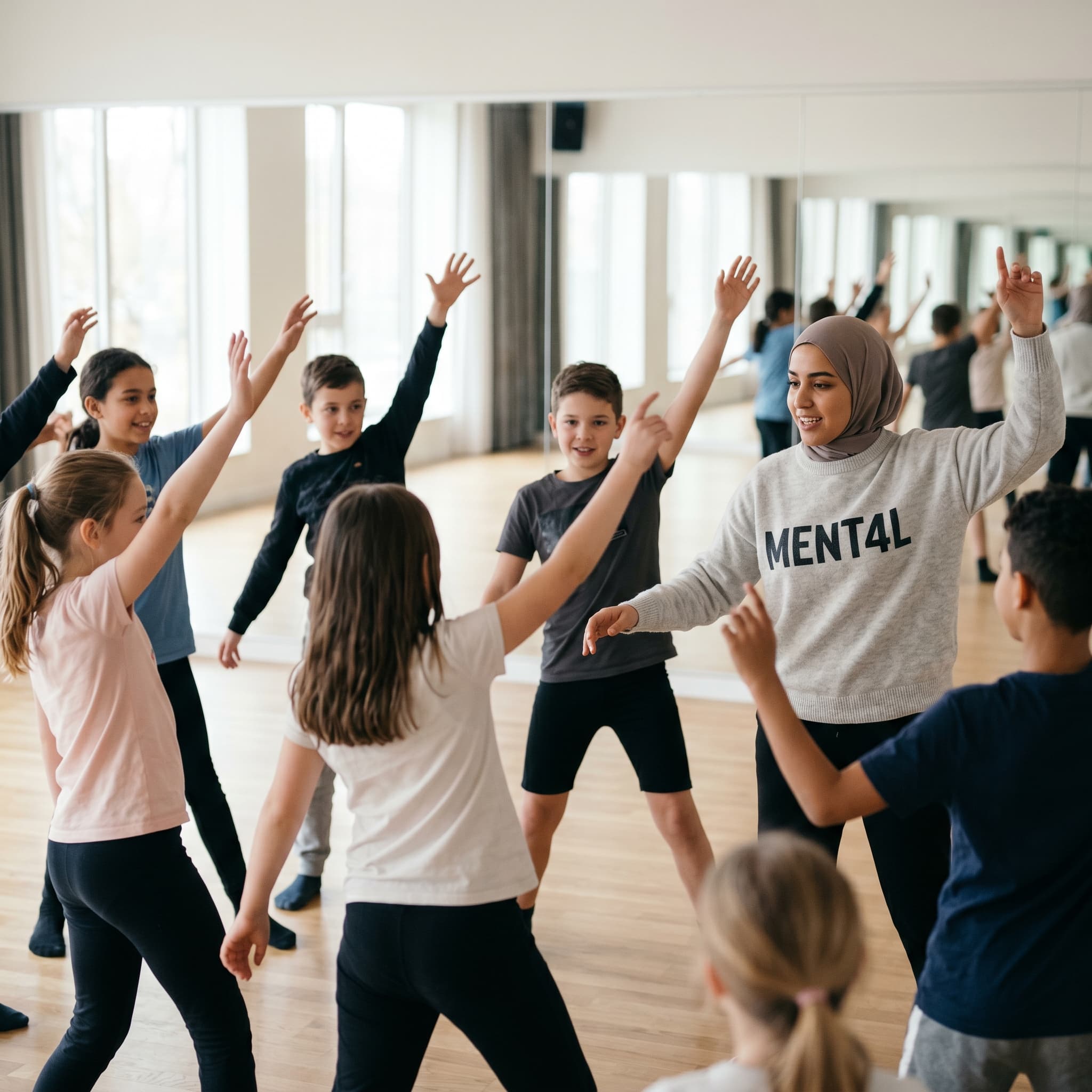 Kinderen tijdens Dans & choreografie