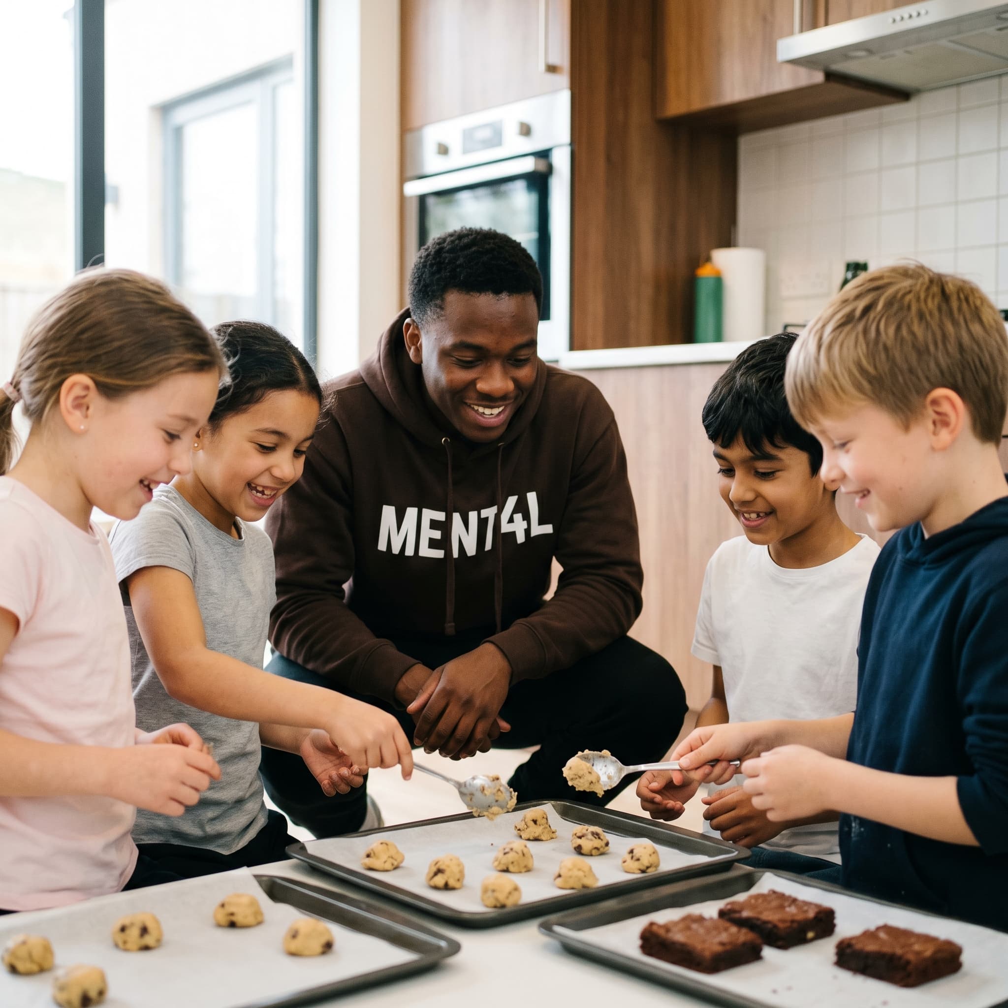 Kinderen tijdens Koekjes & brownies